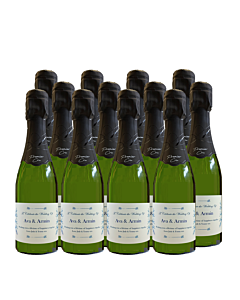 12 x Finest Premier Cru Miniature Champagne Bottles (Personalised)