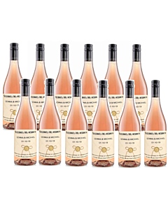 12 Bottles of Signature Personalised Wedding Wine - Syrah Rosé Wine, St. Marc South of France
