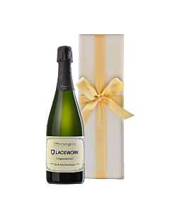 Personalised Champagne Premier Cru - in Classique White Presentation Box