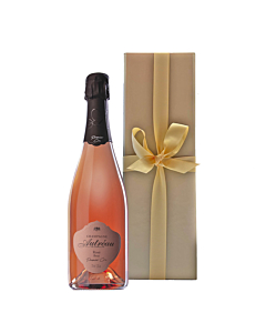Personalised Rosé Premier Cru Champagne in Gold Presentation Box
