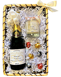 "Just for You" Happy Birthday Hamper - Luxury Champagne, Chocolates & Personalised Scented Candle
