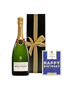 Bollinger Special Cuvée In Black Box - With Columbian Happy Birthday Chocolate Bar