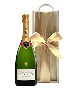 Bollinger Special Cuvée Champagne - In Deluxe Rope Handle Wooden Gift Box 