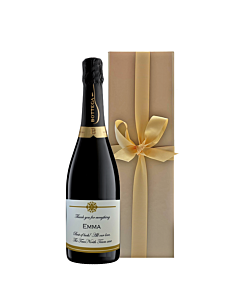 Luxury Personalised Prosecco DOC Il Vino dei Poeti - Presented in Classique Gold Box