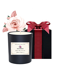 Personalised Scented Candle in Black Gift Box - Mothers Day Gift 