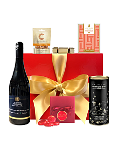 "Christmas Is Coming" Fine Wine Hamper - Chateau Cissac Fine Red Wine, Chocolates & Festive Treats 