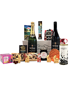  "Christmas Sharing" Wine & Champagne Hamper - A Luxury Classic Personalised Champagne Hamper Packed With Yuletide Treats