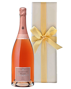 Personalised Christophe Bertin Rosé Champagne Magnum - In White Gift Box