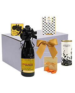 Classic Branded Wine Hamper - With Cream Fondants, Shortbread Biscuits, Champagne Truffles & Luxury Chocolate Bar