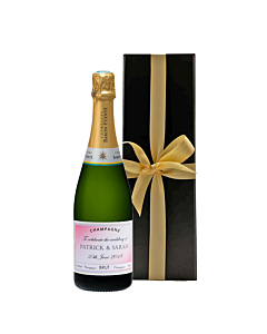 Personalised Champagne Classic Cuvee - in Black Presentation Box