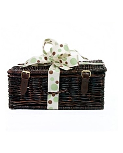 Create Your Own Luxury Hamper - Classic Black Wicker Hamper - Perfect for up to 6 items (One Bottle Only)