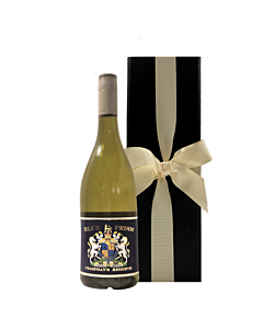 Branded Signature White Wine, St Marc Sauvignon Blanc, Languedoc South of France - in Classique Black Presentation Box