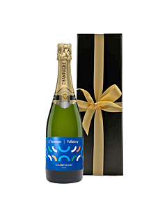 Corporate Branded Champagne Classic Cuveé - In Black Gift Box