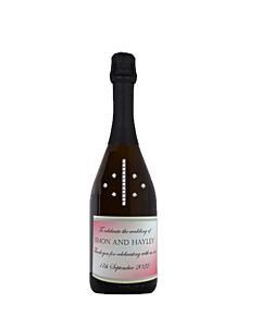 "Sparkle" Personalised Prosecco with Crystal Gems 