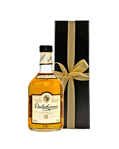 Personalised Dalwhinnie 15 Year Old Whisky - in Classique Black Presentation Box