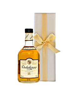 Personalised Dalwhinnie 15 Year Old Whisky - in Classique White Presentation Box