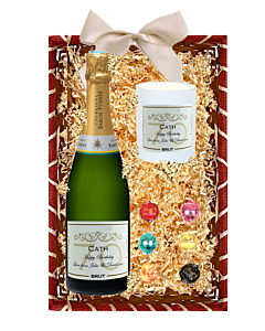 "Just for You" Champagne Hamper - with Chocolates & Bespoke Scented Candle
