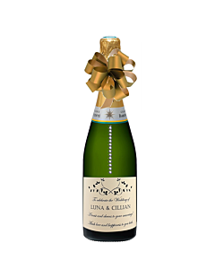 "Touch of Sparkle" Personalised Champagne with Crystal Gems