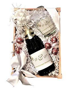 Just for You - Luxury Champagne & Chocolates Hamper - with Personalised Scented Candle