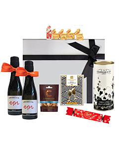Just For You Mini Prosecco Christmas Giftbox - With Chocolate Treats, Biscuits & Nuts