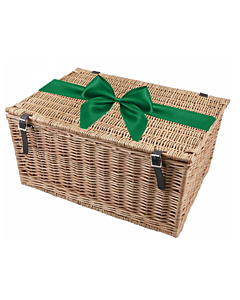 Create Your Own Christmas Hamper - Large Classic Wicker Hamper - Perfect for 10 to 12 items ( Max 3 Bottles)