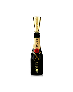 Personalised Mini Moet Champagne - With Moet Branded Sipper