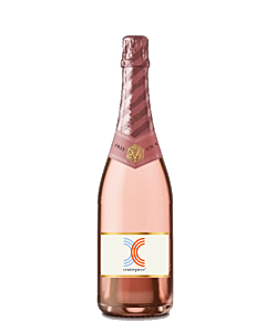 Branded Bottle Non-Alcoholic Pink Cava - 0.0% Alcohol Free Sparkling Corporate Gift