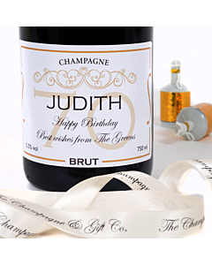 Personalised 70th Birthday Champagne