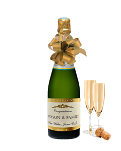 Personalised Congratulations Champagne - Classic Cuvee Brut NV 