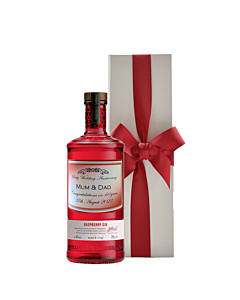 Personalised Hand Crafted Gin - Raspberry Gin - In White Gift Box