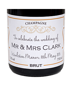 Personalised Wedding Champagne Gift