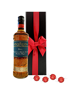 Personalised Blended Scotch Whisky & Swiss Truffles - Triple Matured Whisky in Classique Gift Box 