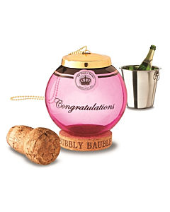 Keep The Cork Bubbly Bauble - Champagne Cork Keepsake - Pink