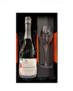 Personalised Champagne & Champagne Flute in Presentation Bo