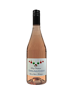 Christmas Wine Gift Personalised Syrah Rose, South of France 