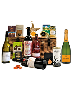 St. James Deluxe Champagne, Fine Wine, Port & Gin Hamper - Brimming with Luxury Treats & Delightful Goodies