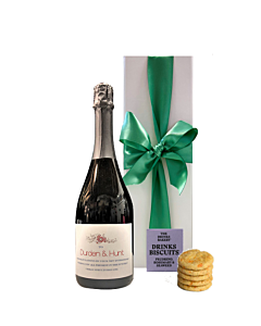 Prosecco Savoury Taster Gift Box - Personalised Prosecco DOC & Drinks Biscuits In Classic White Box 