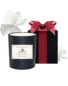 Noir Personalised Scented Candle in Black Gift Box - Specially For You Gift