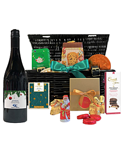 "The Knoll" Deluxe Christmas Personalised Red Wine Hamper 