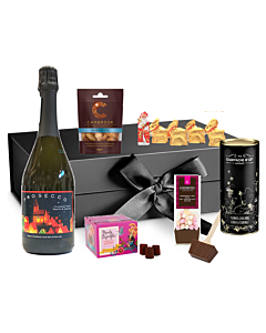 Thinking of You Christmas Hamper - Personalised Prosecco DOC, Chocolates, & Christmas Treats