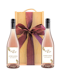 duo-of-personalised-rosé-wine-in-wooden-box