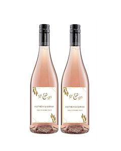 2 Bottles of Signature Personalised Syrah Rosé Wine - St. Marc Languedoc, South of France