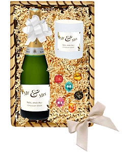 Just for You - Luxury Champagne & Chocolates Hamper - with Personalised Scented Candle