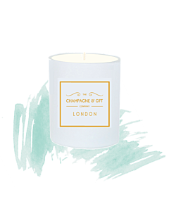 "Le Jardin Secret" Personalised Candle - Fragrance: Oud & Bergamot (White)
