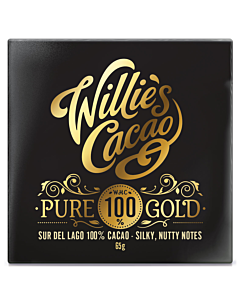 Willie's Cacao Venezuelan 100% Cacao Chocolate - Pure Gold