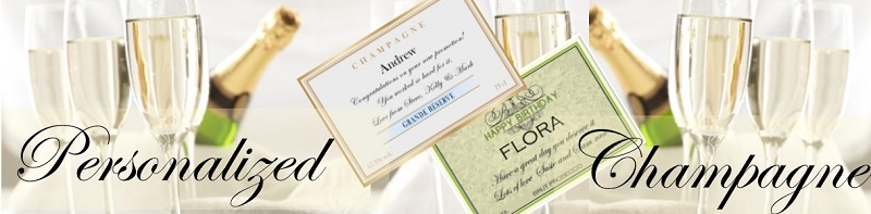 personalized champagne banner