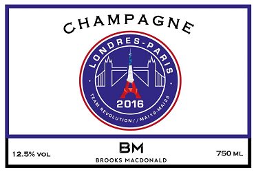 business champagne label