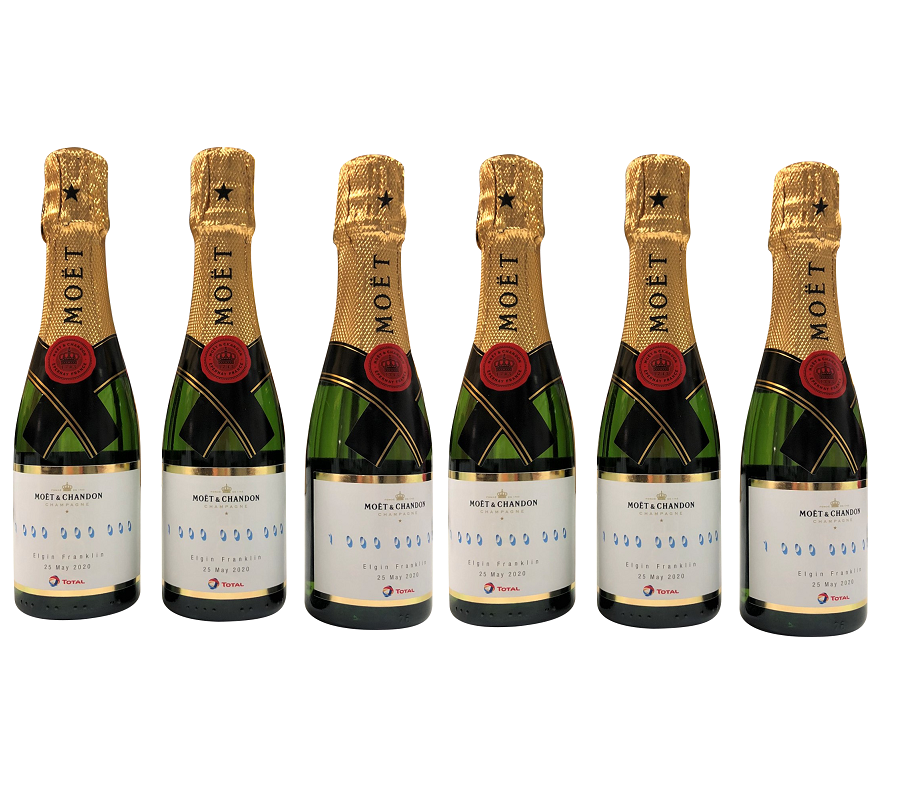 Branded-mini-champagne-bottles-for-an-event