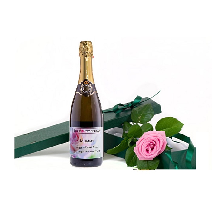 Prosecco-and-fresh-rose-gift