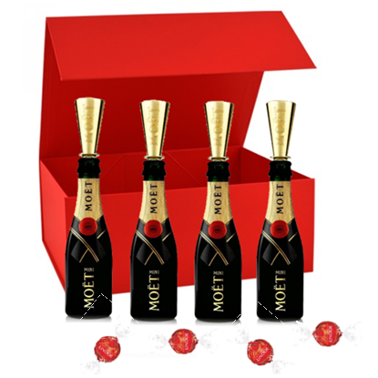 miniature-moet-with-sippers-and-swiss-truffles